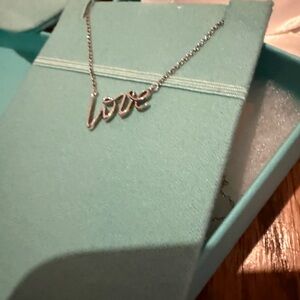 Tiffany & Co. Paloma's Graffiti
Love Pendant Silver Necklace